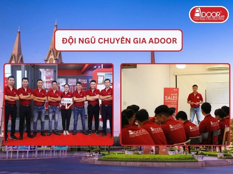 Đội ngũ Adoor chuyên nghiệp phục vụ khách hàng tại Thuận An