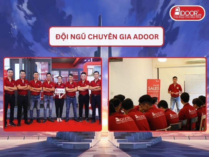 Đội ngũ Adoor chuyên nghiệp phục vụ khách hàng tại Tuy Hòa