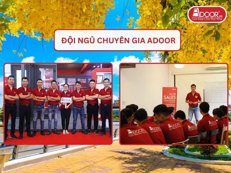Đội ngũ Adoor chuyên nghiệp phục vụ khách hàng tại Vị Thanh
