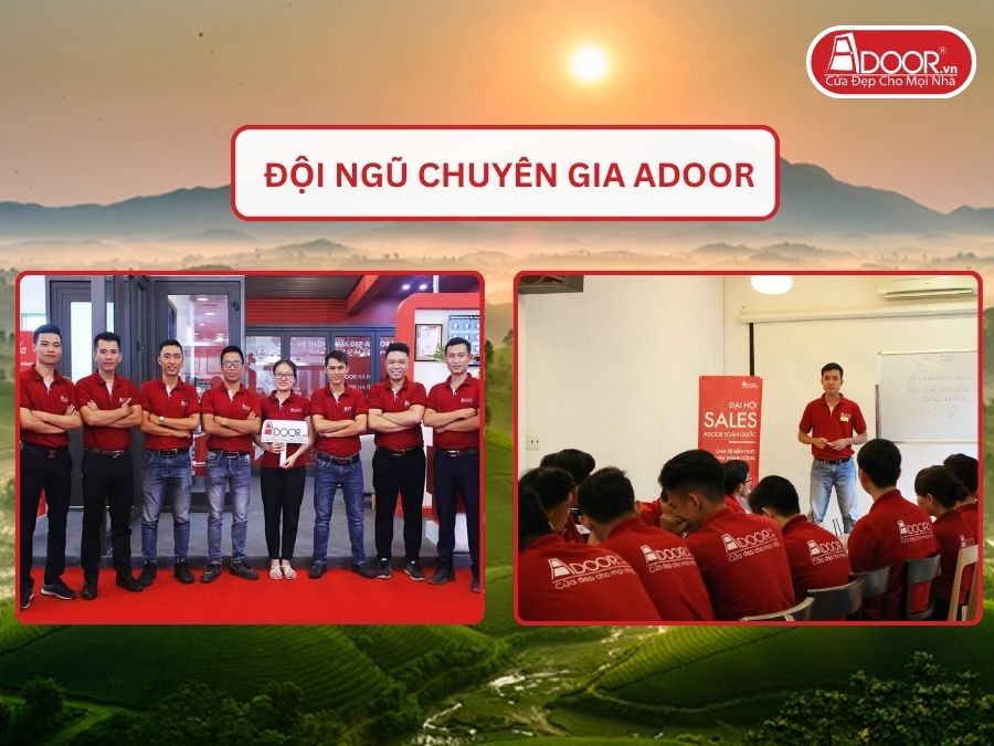 Đội ngũ Adoor chuyên nghiệp phục vụ khách hàng tại Việt Trì