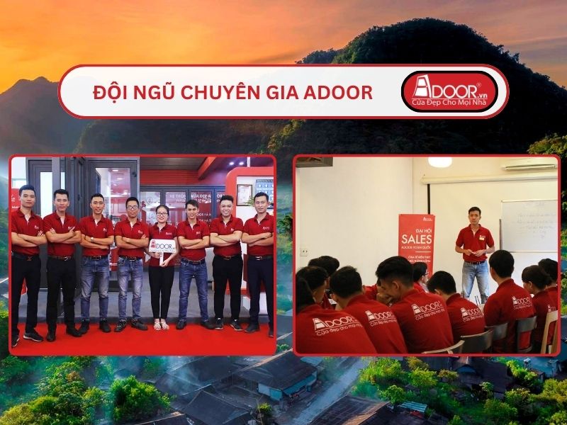 Đội ngũ Adoor chuyên nghiệp phục vụ khách hàng tại Vinh