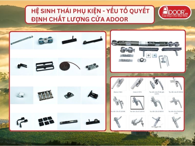 Hệ Sinh Thái Phụ Kiện - Yếu Tố Quyết Định Chất Lượng Cửa Adoor Tại Bảo Lộc