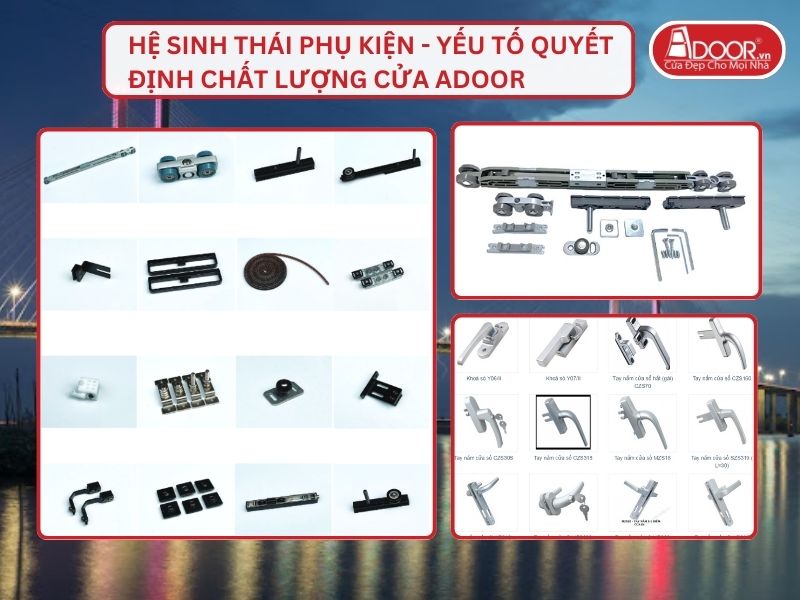 Hệ Sinh Thái Phụ Kiện - Yếu Tố Quyết Định Chất Lượng Cửa Adoor Tại Cao Lãnh