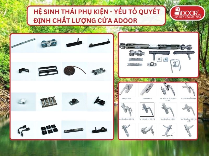 Hệ Sinh Thái Phụ Kiện - Yếu Tố Quyết Định Chất Lượng Cửa Adoor Tại Đồng Xoài
