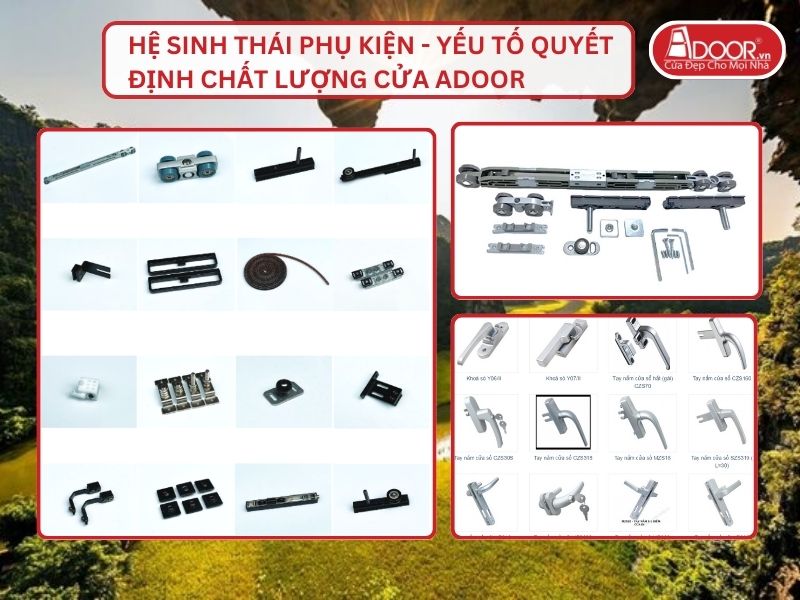 Hệ Sinh Thái Phụ Kiện - Yếu Tố Quyết Định Chất Lượng Cửa Adoor Tại Hoa Lư