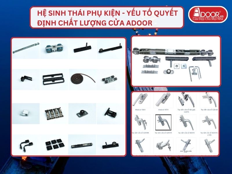 Hệ Sinh Thái Phụ Kiện - Yếu Tố Quyết Định Chất Lượng Cửa Adoor Tại Huế