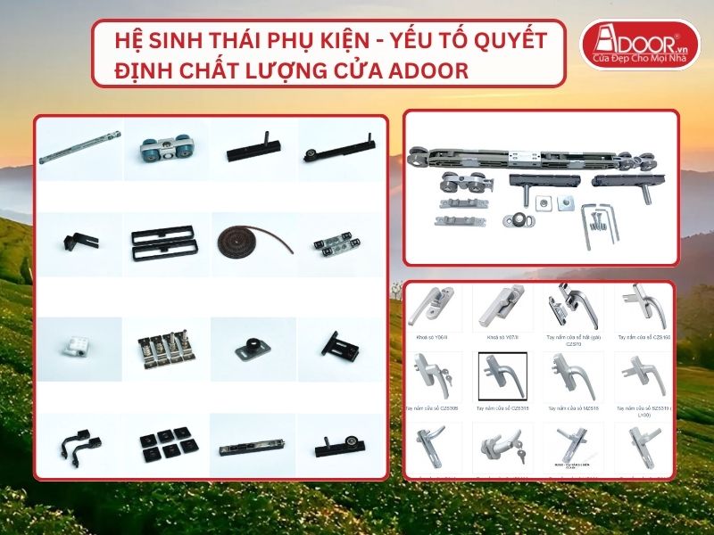 Hệ Sinh Thái Phụ Kiện - Yếu Tố Quyết Định Chất Lượng Cửa Adoor Tại Lâm Đồng
