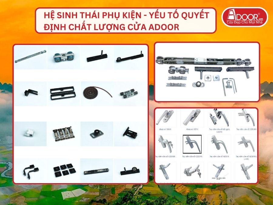 Hệ Sinh Thái Phụ Kiện - Yếu Tố Quyết Định Chất Lượng Cửa Adoor Tại Thái Nguyên