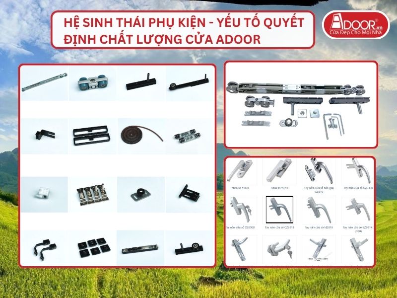 Hệ Sinh Thái Phụ Kiện - Yếu Tố Quyết Định Chất Lượng Cửa Adoor Tại Thanh Hóa