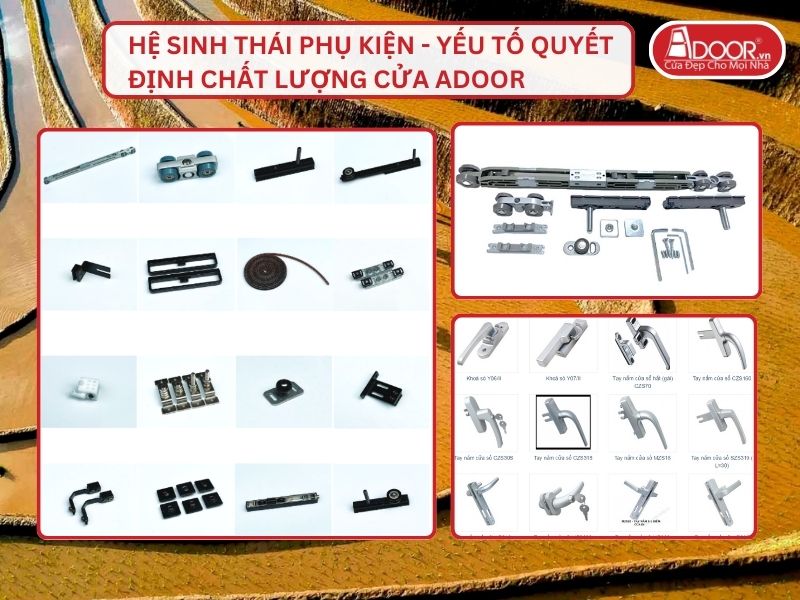 Hệ Sinh Thái Phụ Kiện - Yếu Tố Quyết Định Chất Lượng Cửa Adoor Tại Yên Bái