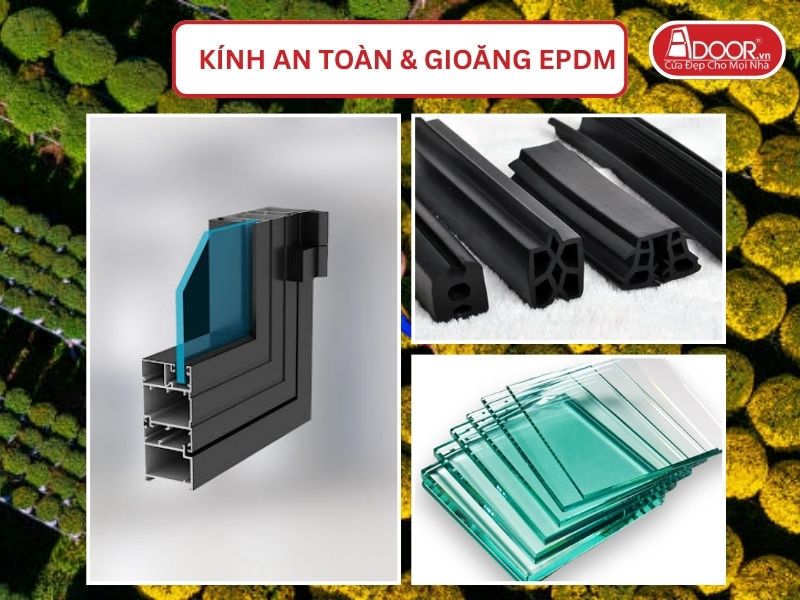 Kính An Toàn Và Gioăng EPDM Kín Khít Đi Kèm Cửa Nhôm Kính Xingfa Tại Bến Tre Hệ Việt Nam Adoor