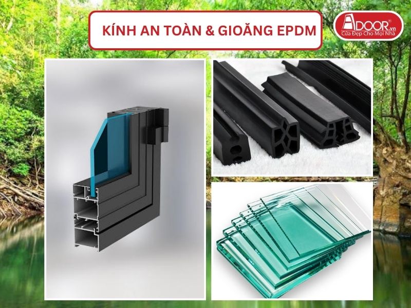 Kính An Toàn Và Gioăng EPDM Kín Khít Đi Kèm Cửa Nhôm Kính Xingfa Tại Đồng Xoài Hệ Việt Nam Adoor