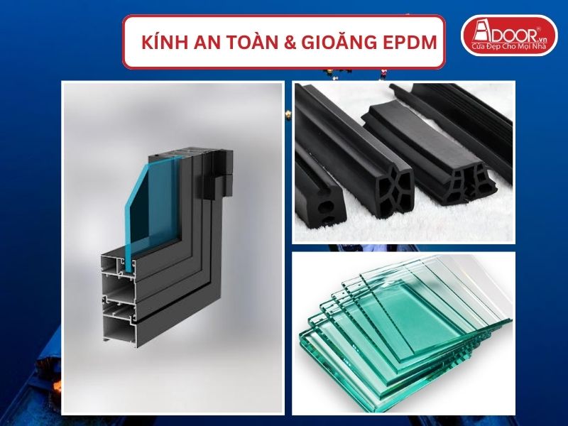 Kính An Toàn Và Gioăng EPDM Kín Khít Đi Kèm Cửa Nhôm Kính Xingfa Tại Huế Nhôm Việt Nam
