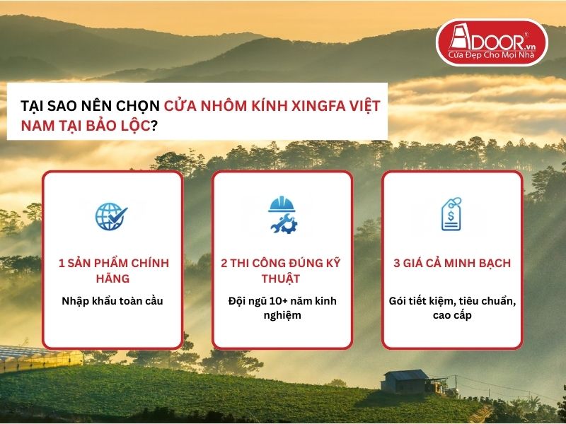Lợi thế vượt trội của Adoor mang lại cho khách hàng Bảo Lộc