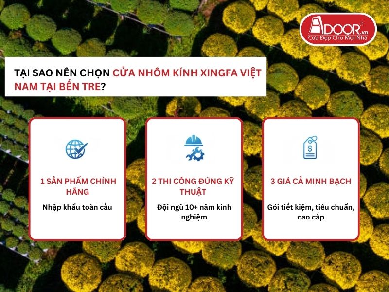 Lợi thế vượt trội của Adoor mang lại cho khách hàng Bến Tre