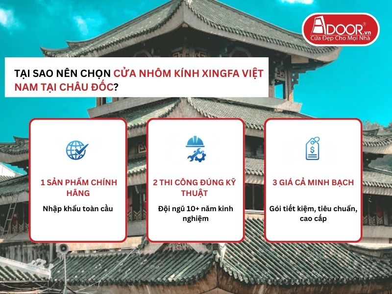 Lợi thế vượt trội của Adoor mang lại cho khách hàng Châu Đốc
