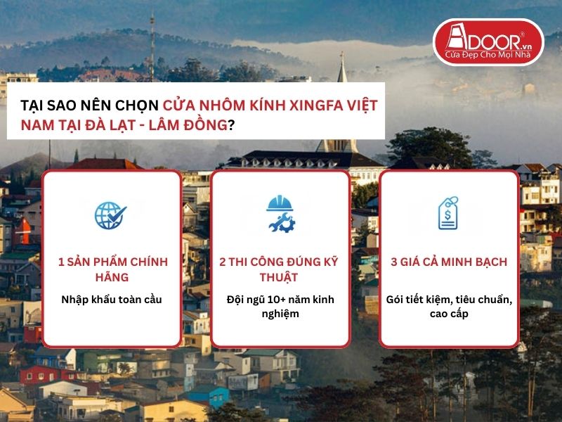 Lợi thế vượt trội của Adoor mang lại cho khách hàng Đà Lạt