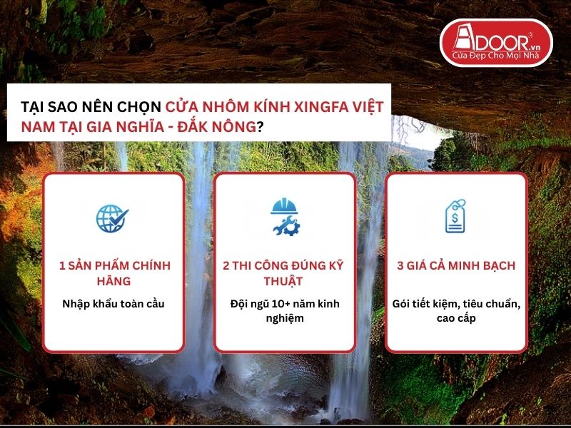 Lợi thế vượt trội của Adoor mang lại cho khách hàng Gia Nghĩa