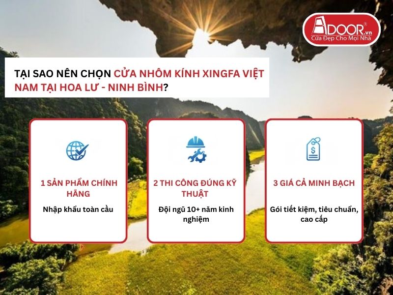 Lợi thế vượt trội của Adoor mang lại cho khách hàng Hoa Lư