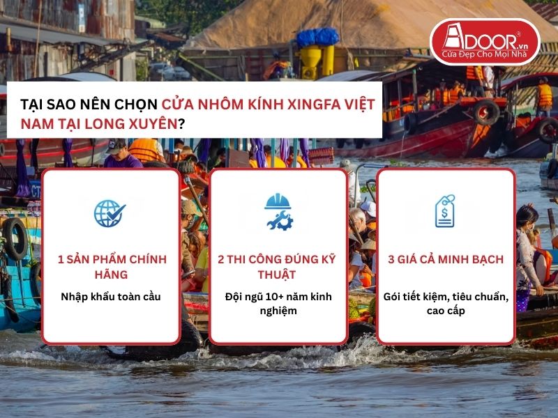 Lợi thế vượt trội của Adoor mang lại cho khách hàng Long Xuyên