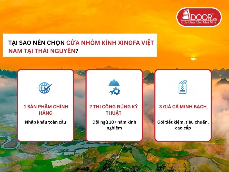 Lợi thế vượt trội của Adoor mang lại cho khách hàng Thái Nguyên
