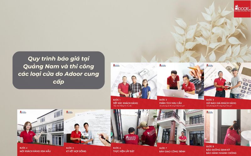 Adoor tối ưu hóa quy trình báo giá và thi công chuyên nghiệp, đưa cửa nhôm kính Xingfa Quảng Nam (nhập khẩu) vào ngôi nhà bạn đúng tiến độ.
