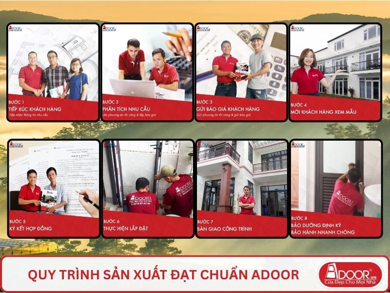 Quy trình Adoor phục vụ khách hàng tại Bảo Lộc