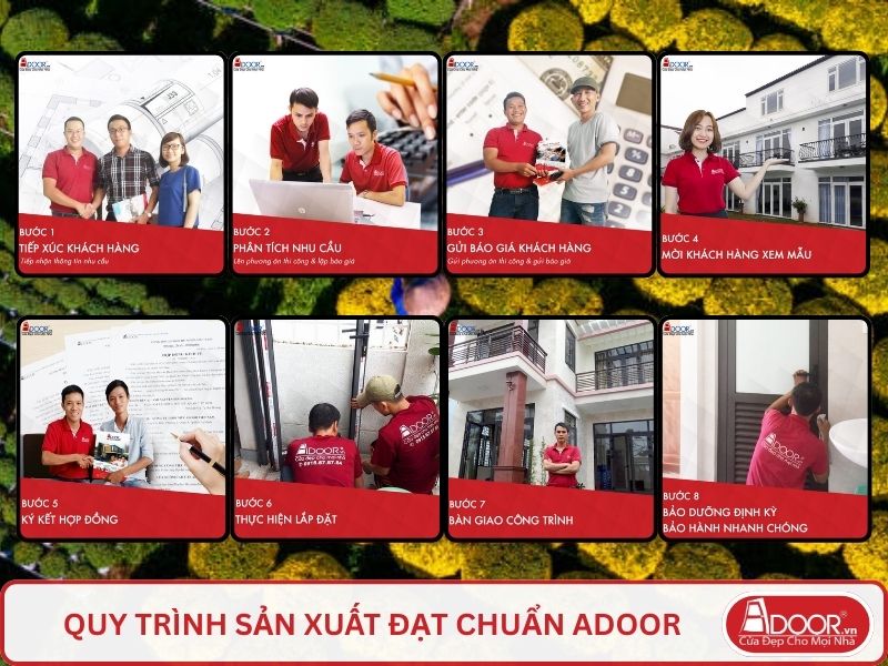 Quy trình Adoor phục vụ khách hàng tại Bến Tre