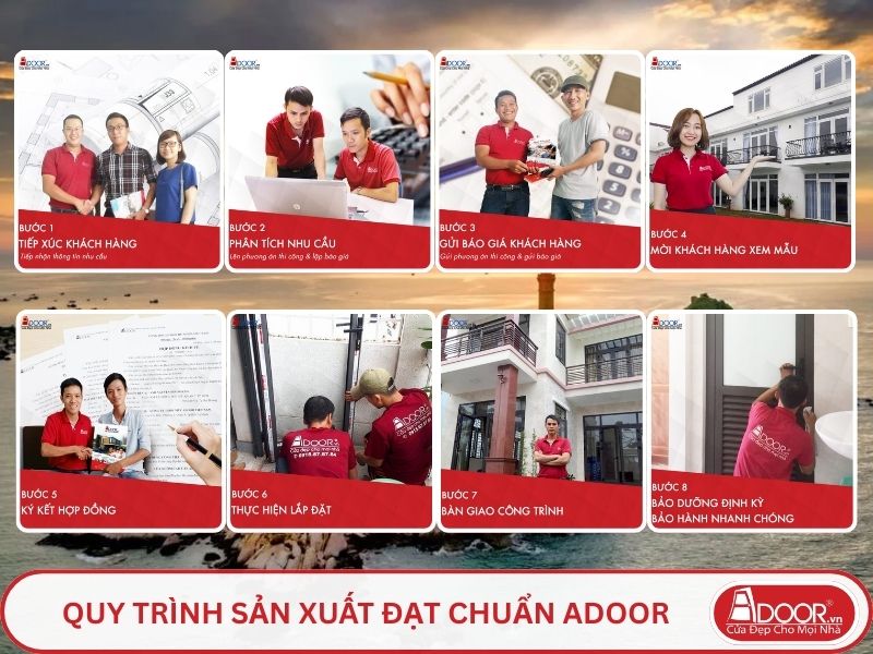 Quy trình Adoor phục vụ khách hàng tại Bình Thuận