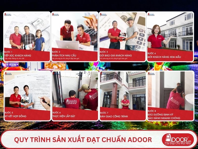 Quy trình Adoor phục vụ khách hàng tại Cần Thơ