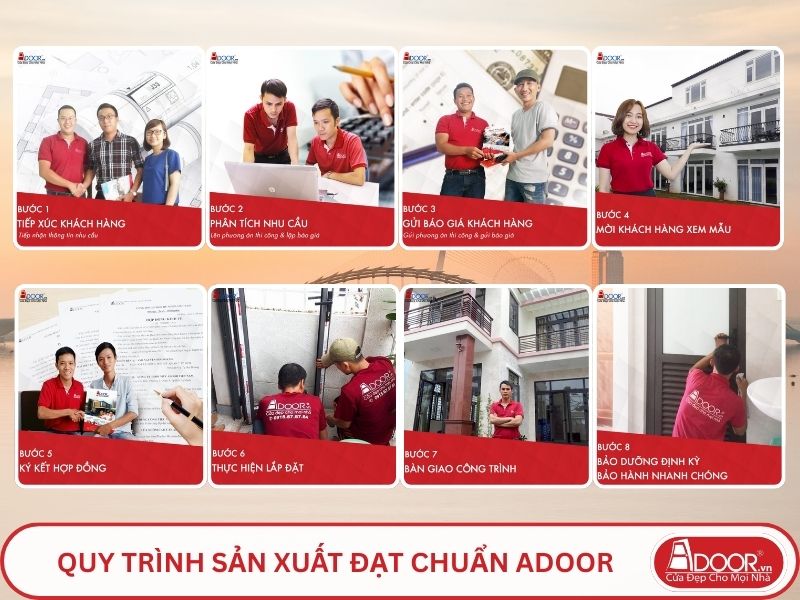 Quy trình Adoor phục vụ khách hàng tại Đà Nẵng