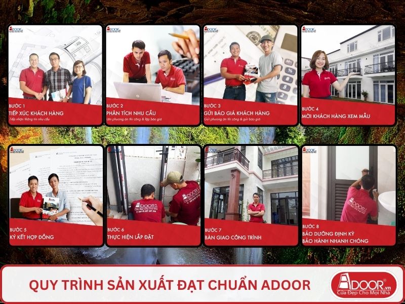 Quy trình Adoor phục vụ khách hàng tại Gia Nghĩa