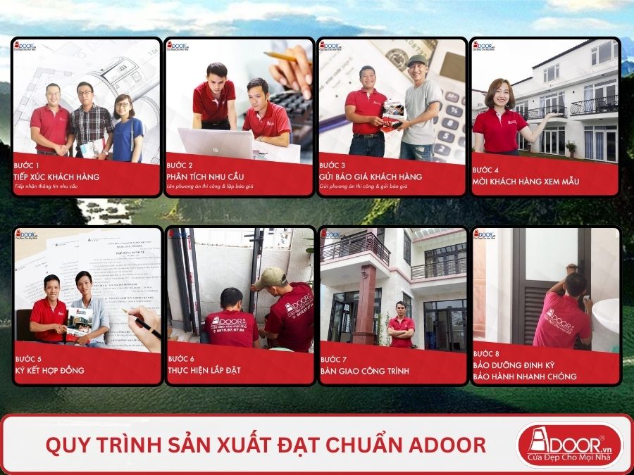 Quy trình Adoor phục vụ khách hàng tại Hạ Long