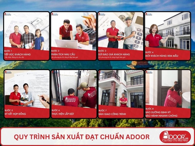 Quy trình Adoor phục vụ khách hàng tại Hà Nam