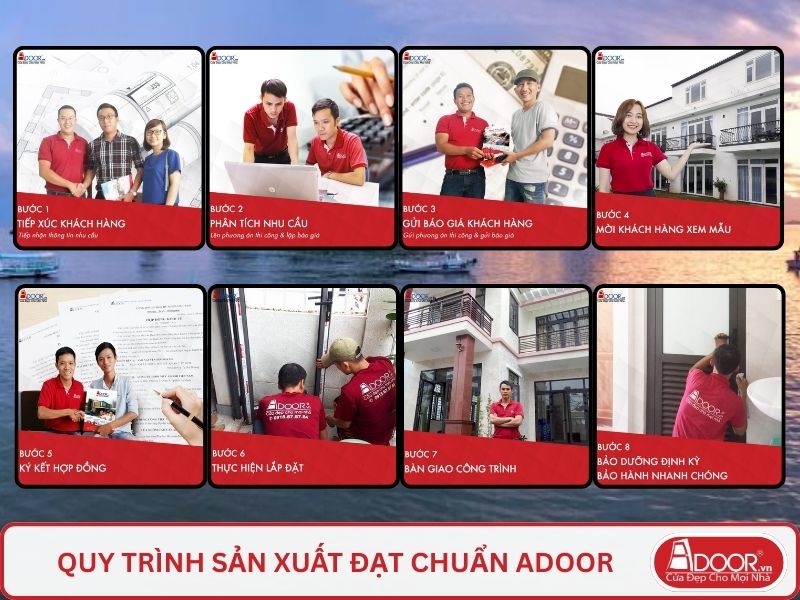 Quy trình Adoor phục vụ khách hàng tại Hà Tiên