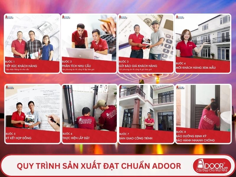 Quy trình Adoor phục vụ khách hàng tại Hải Phòng