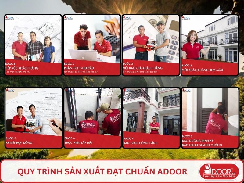 Quy trình Adoor phục vụ khách hàng tại Hoa Lư