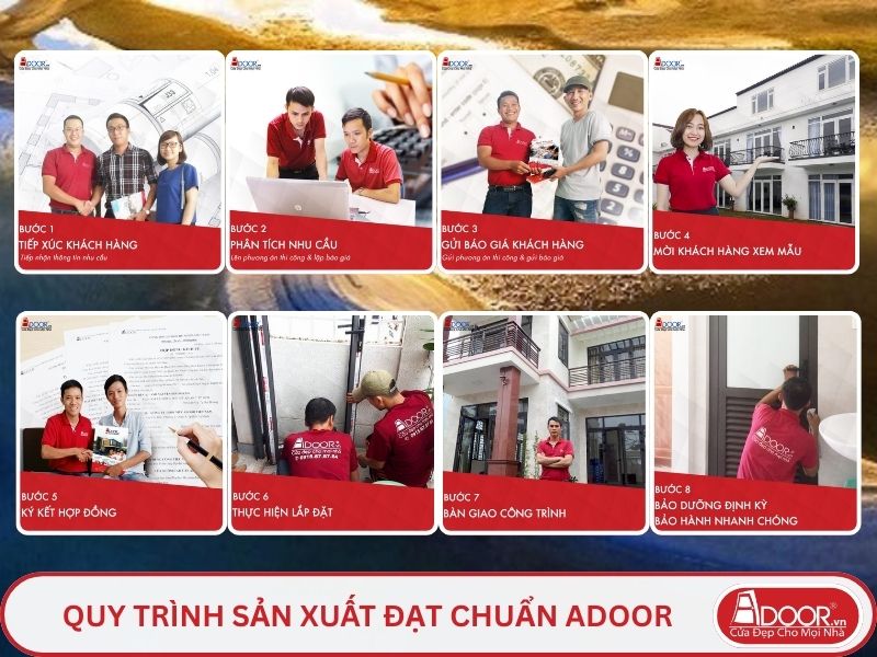 Quy trình Adoor phục vụ khách hàng tại Huế