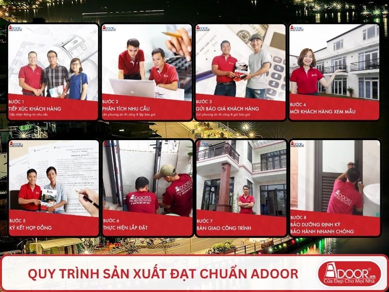 Quy trình Adoor phục vụ khách hàng tại Mỹ Tho