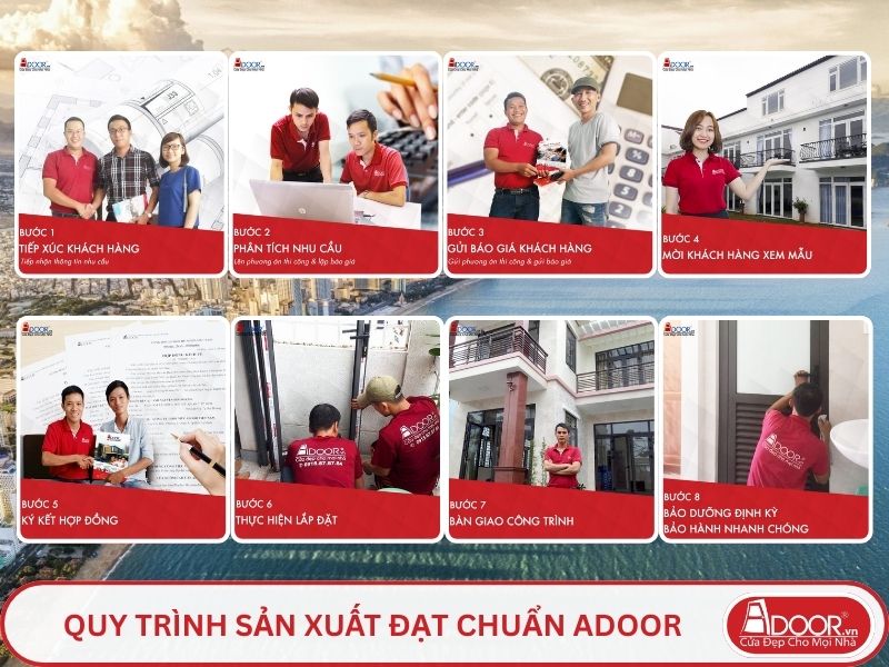 Quy trình Adoor phục vụ khách hàng tại Nha Trang
