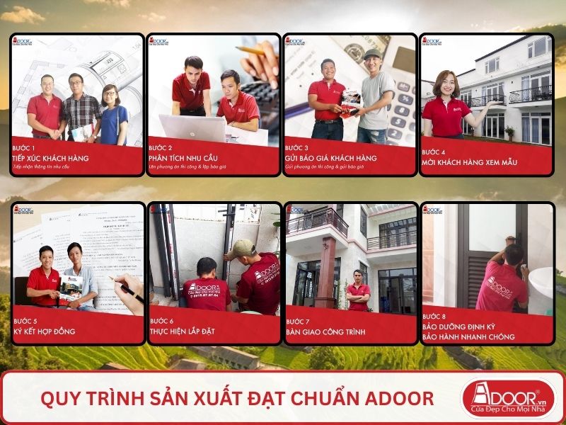 Quy trình Adoor phục vụ khách hàng tại Tam Điệp