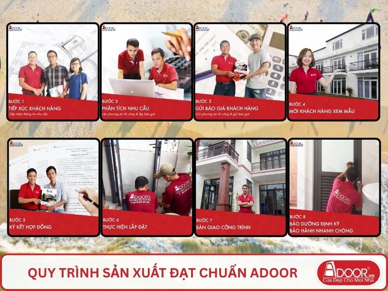 Quy trình Adoor phục vụ khách hàng tại Tam Kỳ