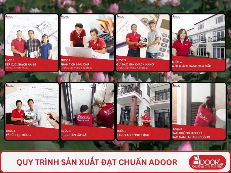 Quy trình Adoor phục vụ khách hàng tại Thái Bình