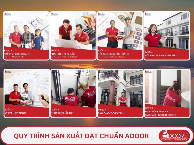 Quy trình Adoor phục vụ khách hàng tại Thủ Dầu Một