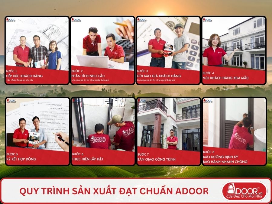 Quy trình Adoor phục vụ khách hàng tại Việt Trì