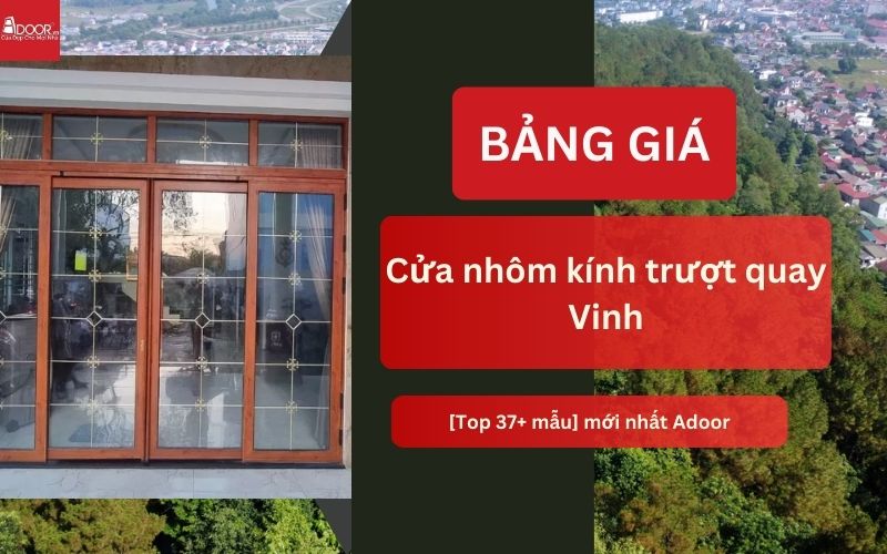 cửa nhôm kính trượt quay Vinh