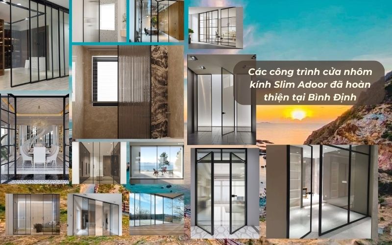 Các Công Trình Thực Tế Đã Thi Công Cửa Nhôm Slim Bình Định Bởi Adoor