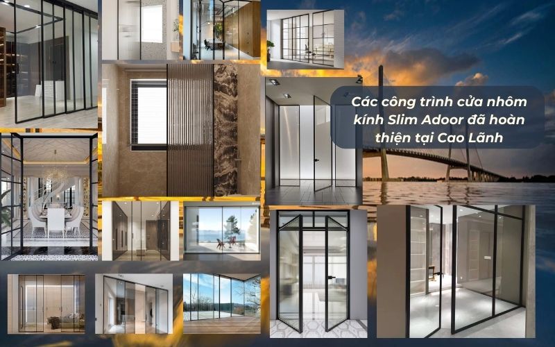 Adoor tự hào mang nét thanh mảnh, hiện đại đến các biệt thự vườn tại xứ Sen Hồng thông qua hệ thống Cửa Nhôm Kính Slim Cao Lãnh.