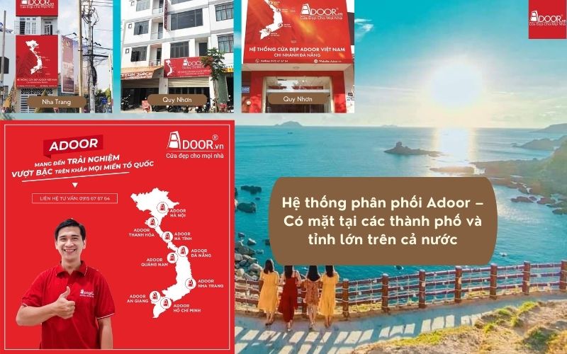 Hệ thống phân phối rộng khắp – Địa chỉ tin cậy mua cửa nhôm kính Slim Quy Nhơn từ Adoor