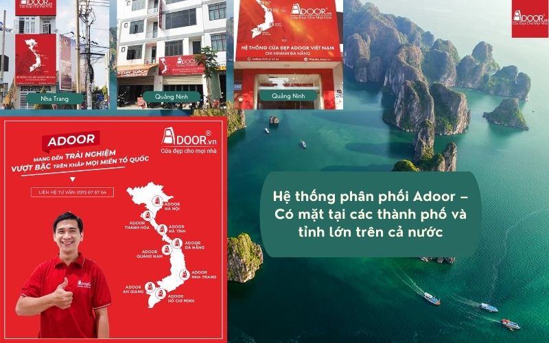 Hệ thống phân phối cửa nhôm kính Slim Quảng Ninh Adoor – phủ rộng toàn tỉnh, phục vụ tận nơi